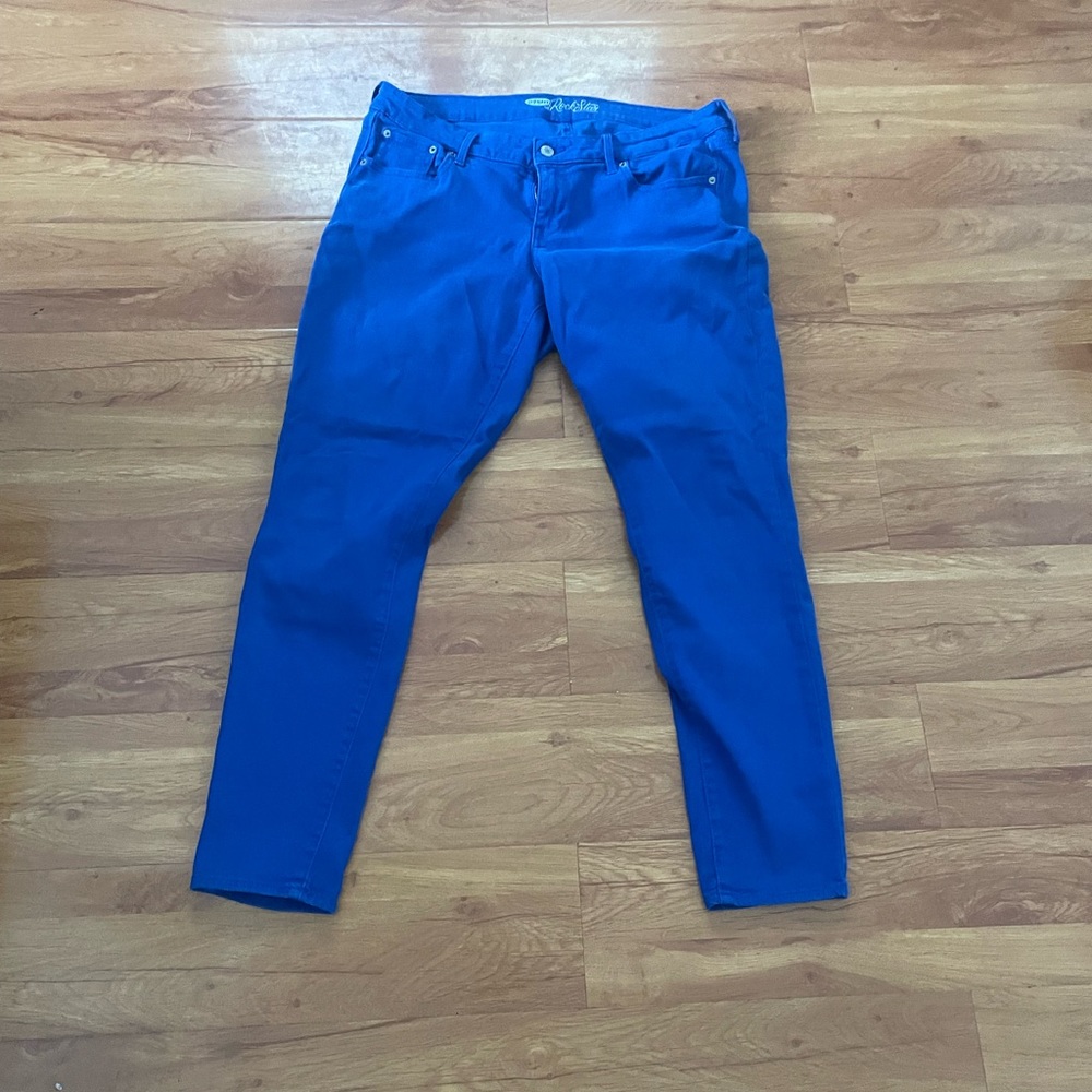 Blue skinny jeans pants